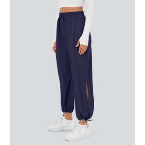 NWT Halara Breezeful High Waisted Drawstring Hem Quick Dry Casual Jogger Blue XS